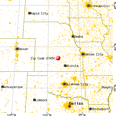 Holyrood, KS (67450) map from a distance