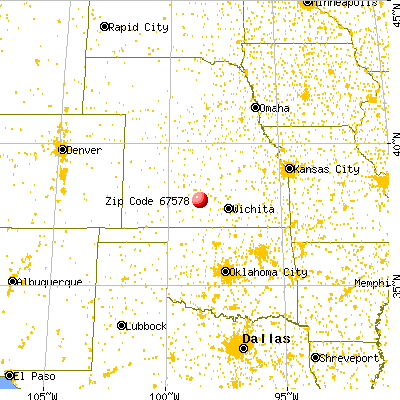 Stafford, KS (67578) map from a distance