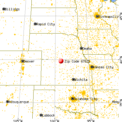 Agra, KS (67621) map from a distance