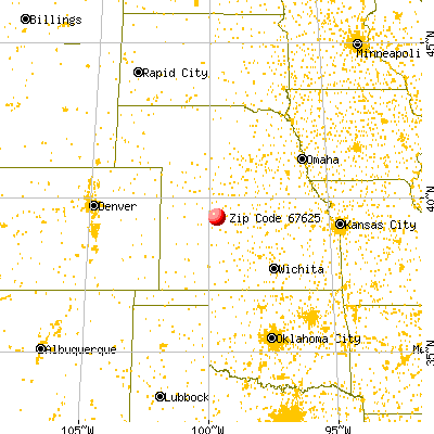 Bogue, KS (67625) map from a distance
