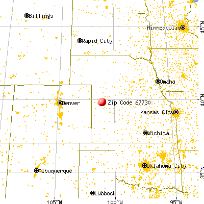 Atwood, KS (67730) map from a distance