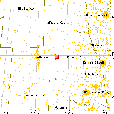 St. Francis, KS (67756) map from a distance
