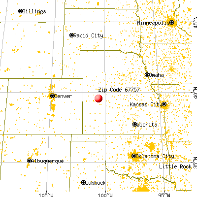 Selden, KS (67757) map from a distance