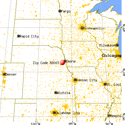 Wann, NE (68003) map from a distance