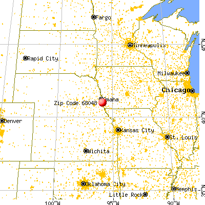 Plattsmouth, NE (68048) map from a distance