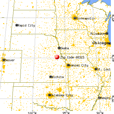 Burchard, NE (68323) map from a distance