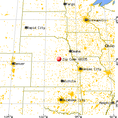 Davenport, NE (68335) map from a distance