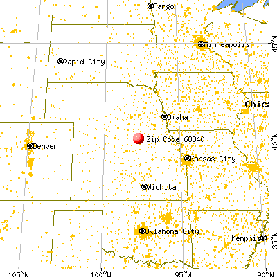Deshler, NE (68340) map from a distance