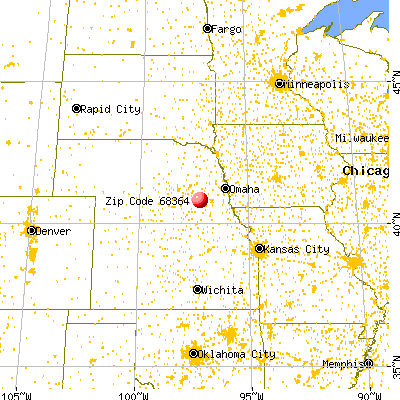 Goehner, NE (68364) map from a distance