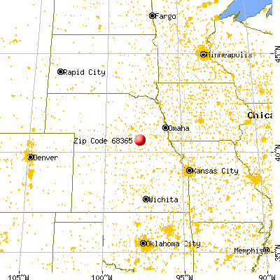 Grafton, NE (68365) map from a distance