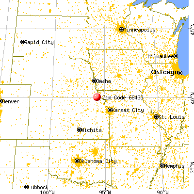 Salem, NE (68433) map from a distance