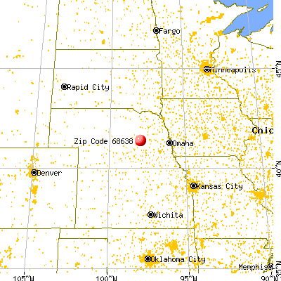 Fullerton, NE (68638) map from a distance