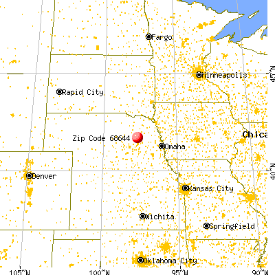 Lindsay, NE (68644) map from a distance