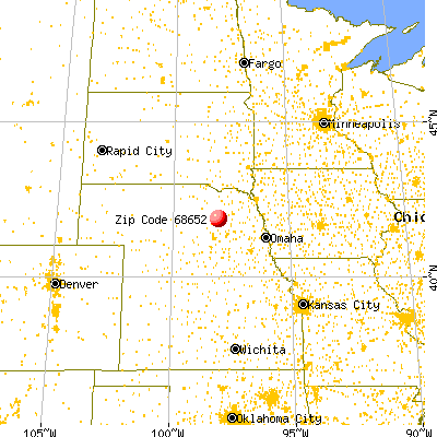 Petersburg, NE (68652) map from a distance