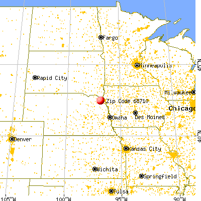 Allen, NE (68710) map from a distance