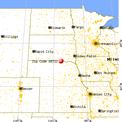 Anoka, NE (68722) map from a distance