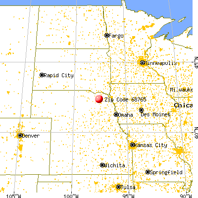 Osmond, NE (68765) map from a distance