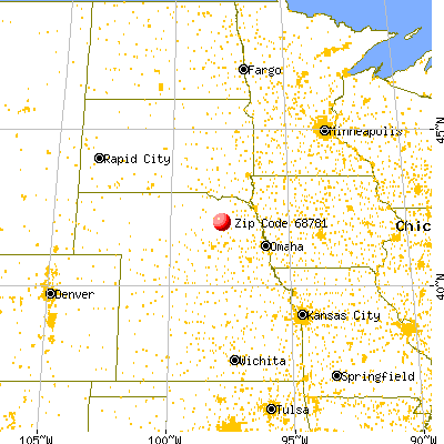 Tilden, NE (68781) map from a distance