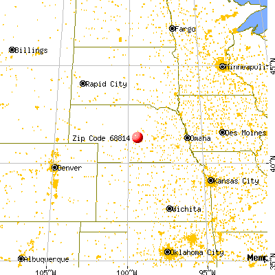 Ansley, NE (68814) map from a distance