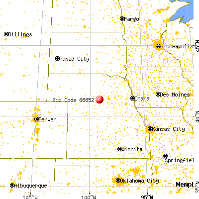 Litchfield, NE (68852) map from a distance