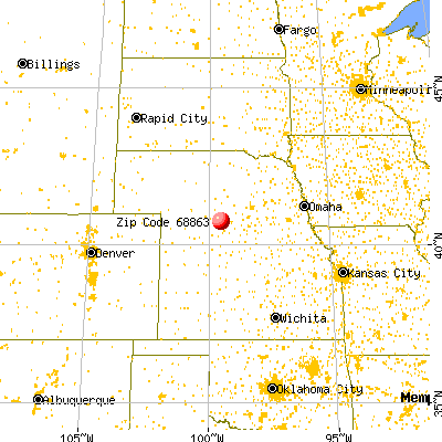 Overton, NE (68863) map from a distance