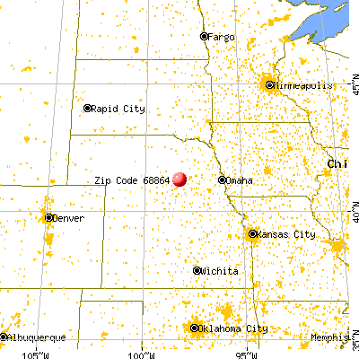 Palmer, NE (68864) map from a distance