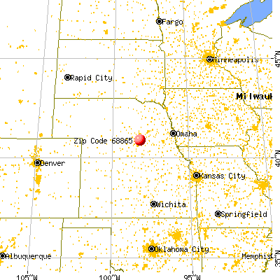 Phillips, NE (68865) map from a distance