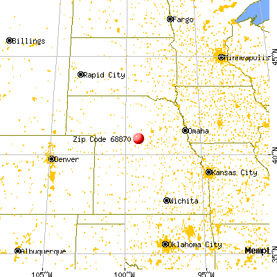 Riverdale, NE (68870) map from a distance