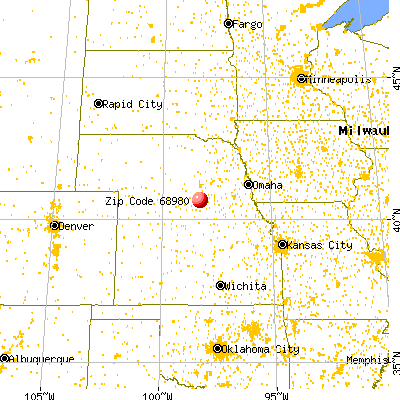 Trumbull, NE (68980) map from a distance