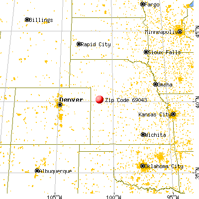 Stratton, NE (69043) map from a distance