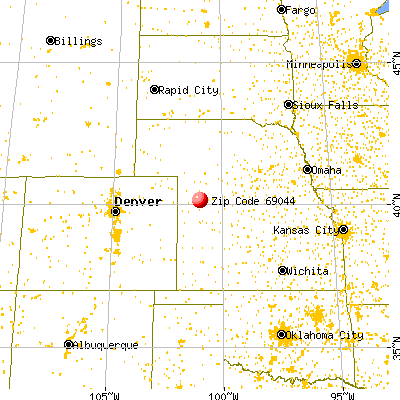 Trenton, NE (69044) map from a distance