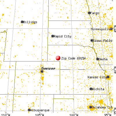 Oshkosh, NE (69154) map from a distance