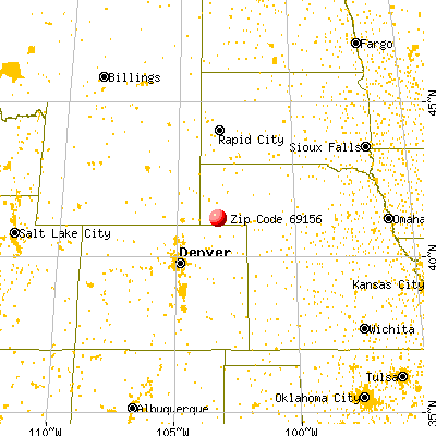 Potter, NE (69156) map from a distance