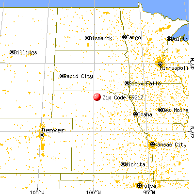 Long Pine, NE (69217) map from a distance