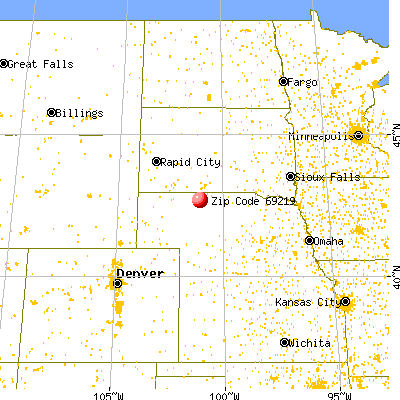 Nenzel, NE (69219) map from a distance