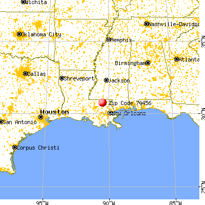 Roseland, LA (70456) map from a distance