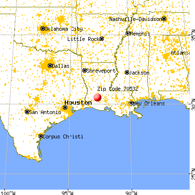 Elton, LA (70532) map from a distance
