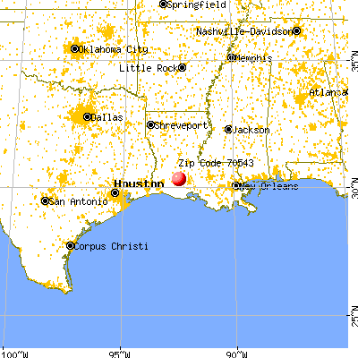 Iota, LA (70543) map from a distance