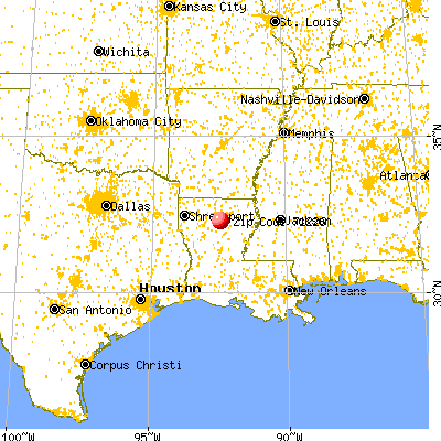 Chatham, LA (71226) map from a distance