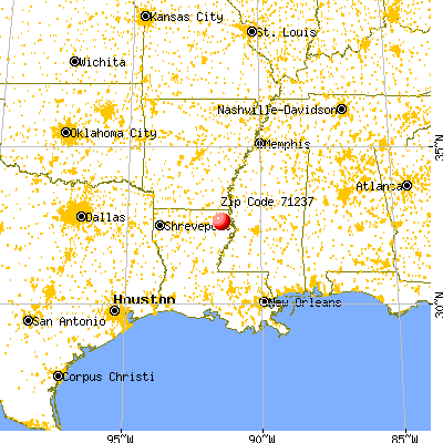 Epps, LA (71237) map from a distance
