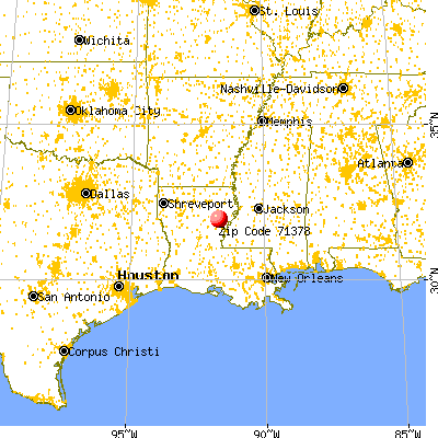 Wisner, LA (71378) map from a distance