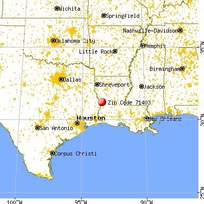 Anacoco, LA (71403) map from a distance