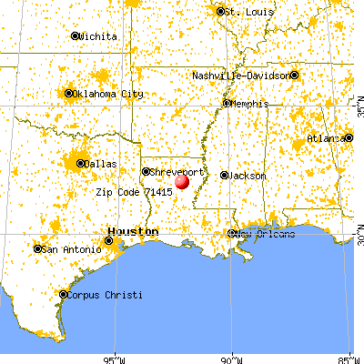 Clarks, LA (71415) map from a distance