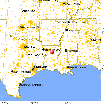 Sikes, LA (71473) map from a distance