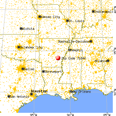Grady, AR (71644) map from a distance