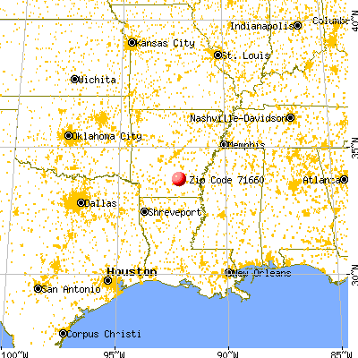New Edinburg, AR (71660) map from a distance