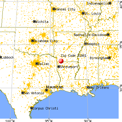 Taylor, AR (71861) map from a distance