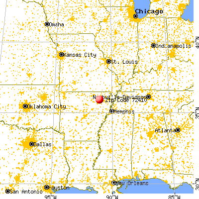 Alicia, AR (72410) map from a distance