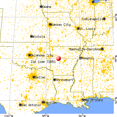 Ola, AR (72853) map from a distance