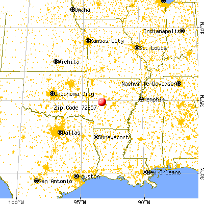 Plainview, AR (72857) map from a distance